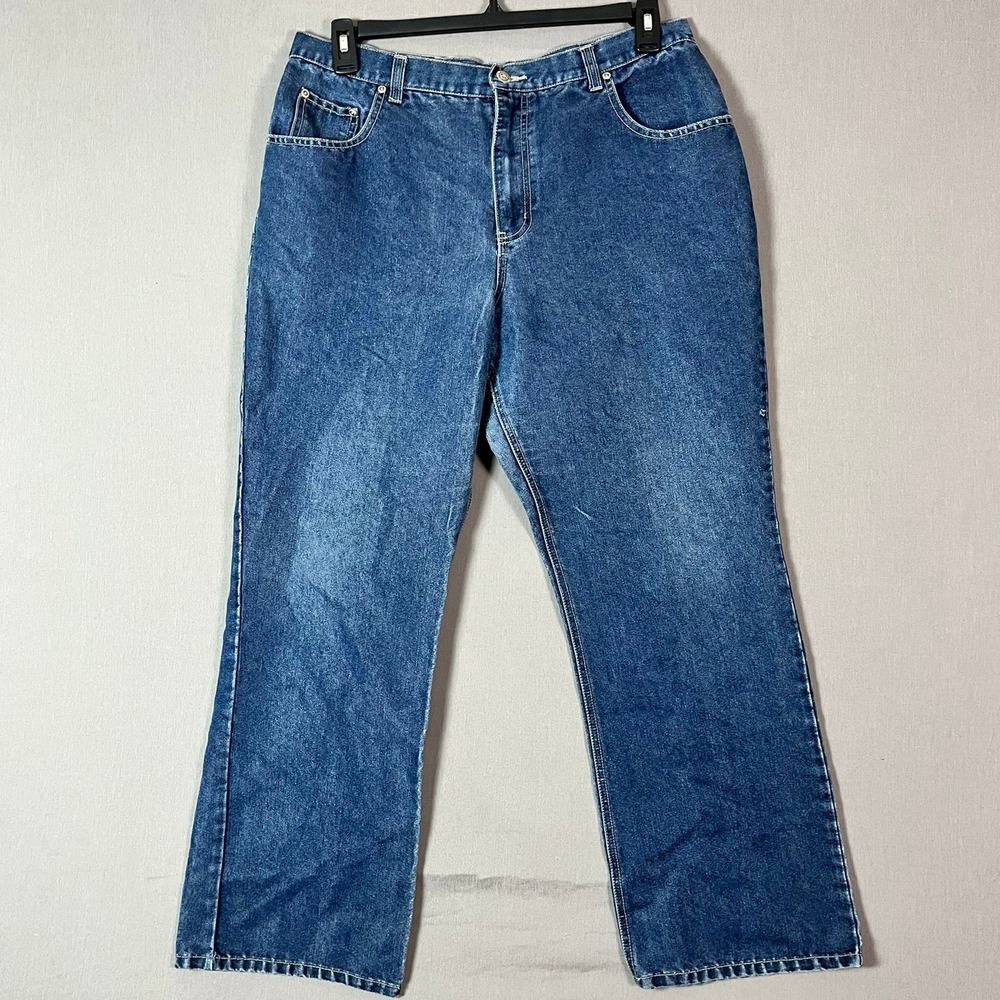 Faded Glory Bootcut Jeans 16 Denim Medium Blue EUC